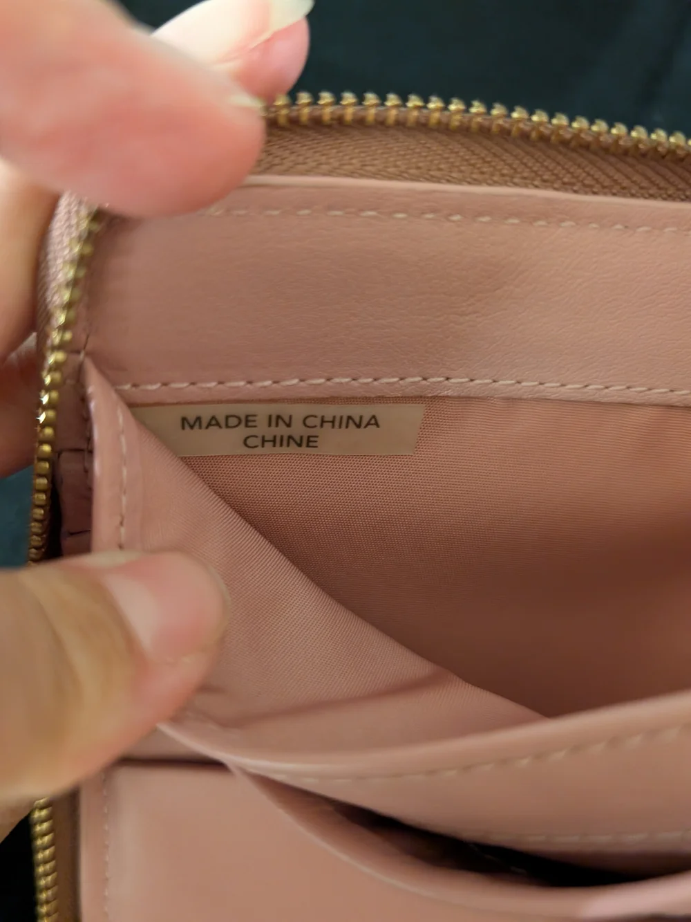 Coach Compact Zip Wallet in Dusty Rose